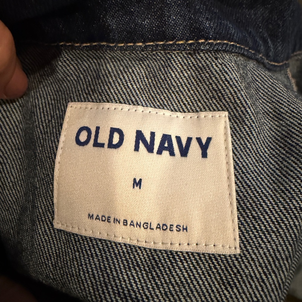 Old Navy Dark Wash Denim Jacket Women’s Medium - Picture 5 of 5
